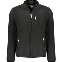 Lederjacke mit Reißverschluss und gesteppten Schultern