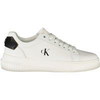 Minimalistische weiße Plateau-Sneakers