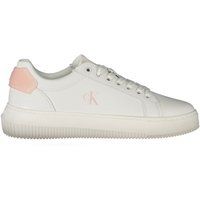 Weiße Plateau-Sneakers