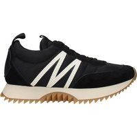 Schwarze Stoff Low Top Sneakers