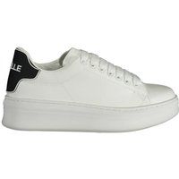 Plateau-Sneakers mit kontrastierender Ferse