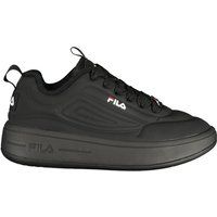Sportliche schwarze Plateau-Sneakers für Damen