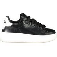Schwarze klobige Mode-Sneakers