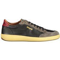 Leder- und Wildleder-Retro-Sneakers