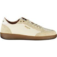 Low-Top Sneaker aus Leder und Wildleder