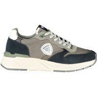 Moderne Schnür-Sneakers mit Materialmix