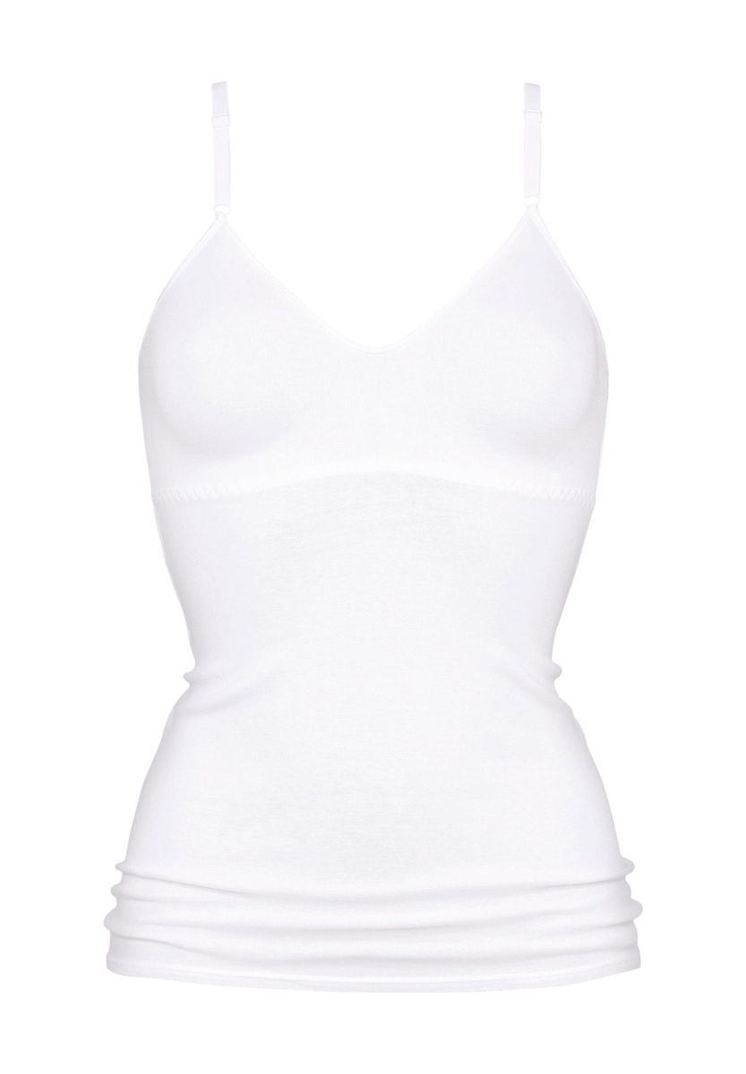 Fein geripptes Damen-Unterhemd aus Baumwolle