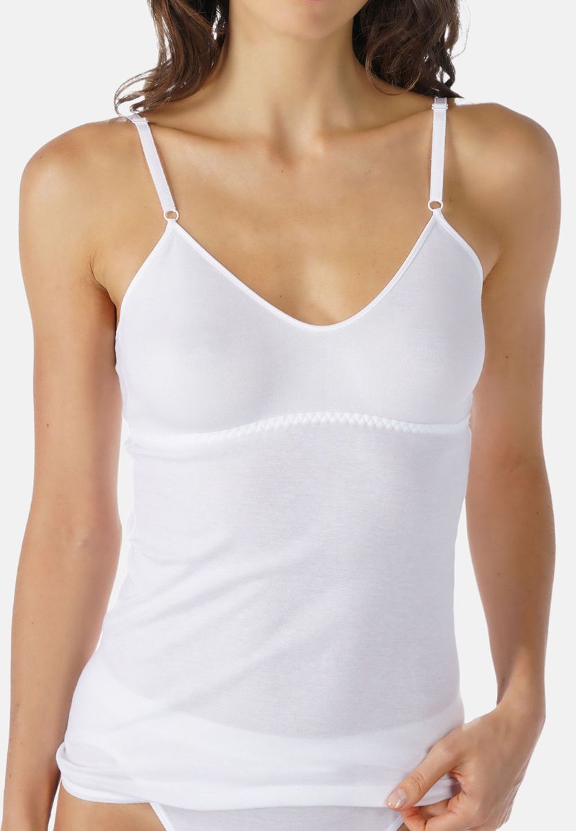 Fein geripptes Damen-Unterhemd aus Baumwolle