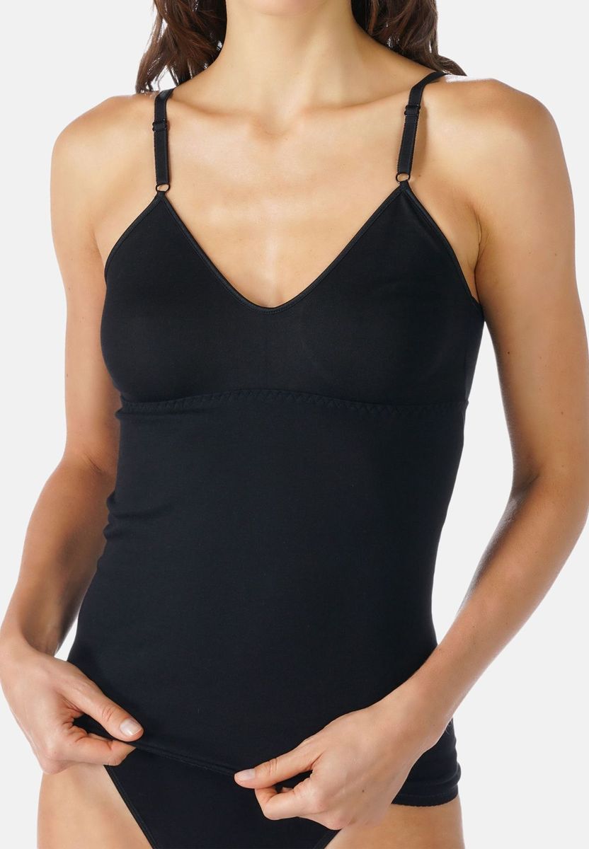 Baumwoll-Camisole-Top mit verstellbaren Trägern