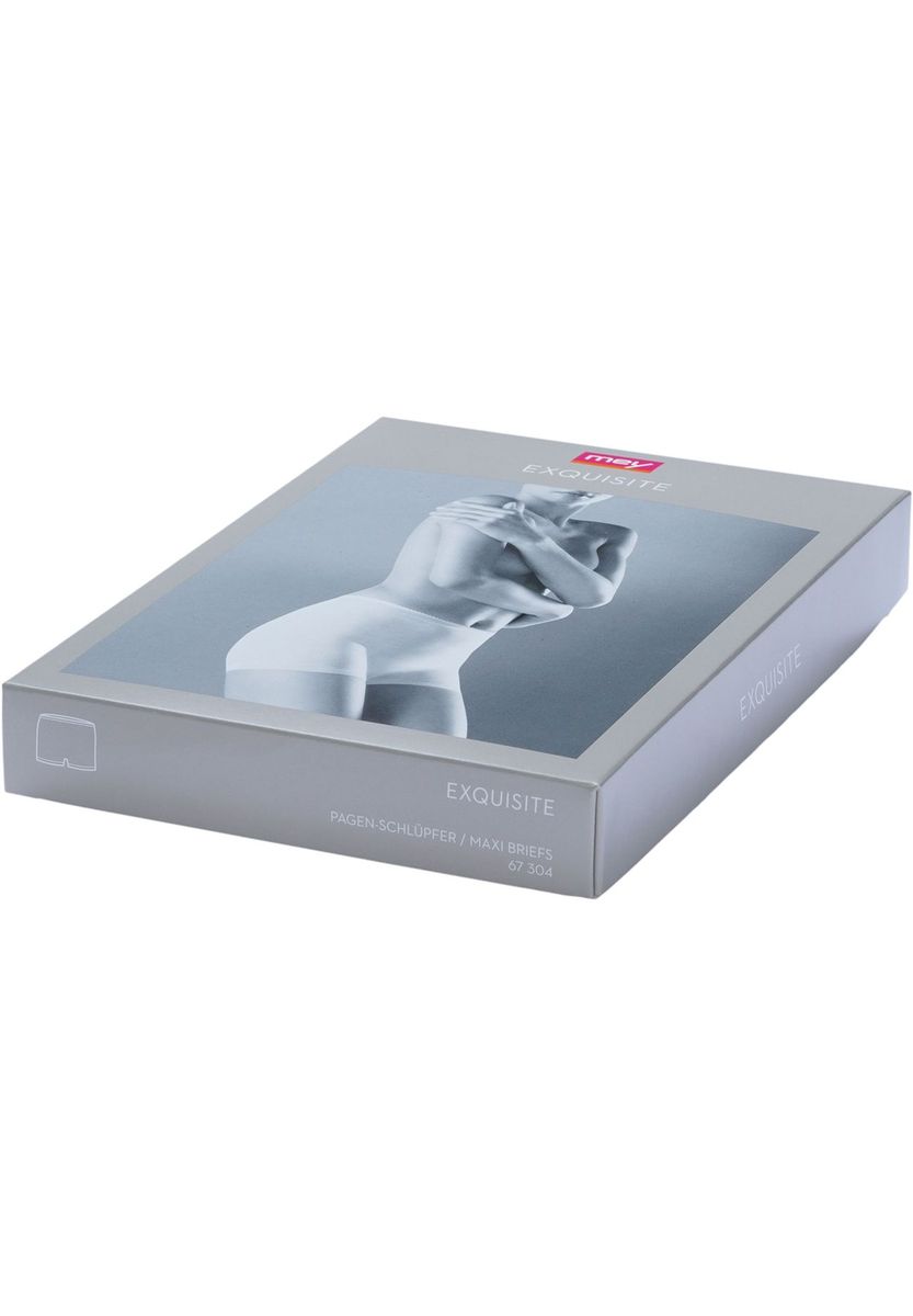 Klassischer, hochtaillierter Baumwollslip