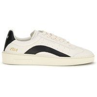 Leder-Low-Top Court Sneakers