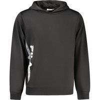 Schwarzer Herren Hoodie mit Grafiklogo