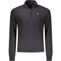 Herren Wollpullover mit Viertelreißverschluss