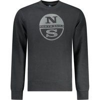 Klassisches Baumwoll-Sweatshirt mit Logo-Rundhalsausschnitt