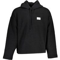 Minimalistischer schwarzer Baumwoll-Hoodie