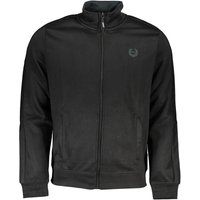 Schwarze Herren Track Jacke mit Reißverschluss