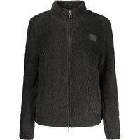 Schwarze Fleecejacke mit Reißverschluss