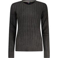Damen Zopfstrick Rundhals Pullover