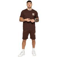 Herren Emblem T-Shirt und Shorts Set