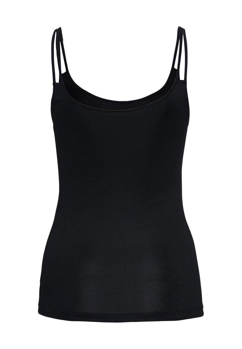 Klassisches schwarzes Camisole mit dünnen Trägern
