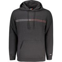 Herren Baumwoll Logo Streifen Hoodie