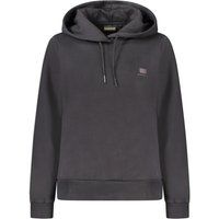 Minimalistischer Baumwoll-Hoodie mit Logo-Stickerei