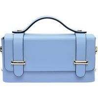 Strukturierte Ledertasche mit Griff