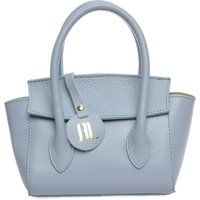 Strukturierte Leder Henkeltasche