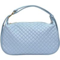 Gesteppte Leder Schulter Baguette Tasche