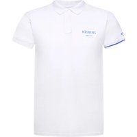 Klassisches weißes Polohemd aus Baumwollmischung