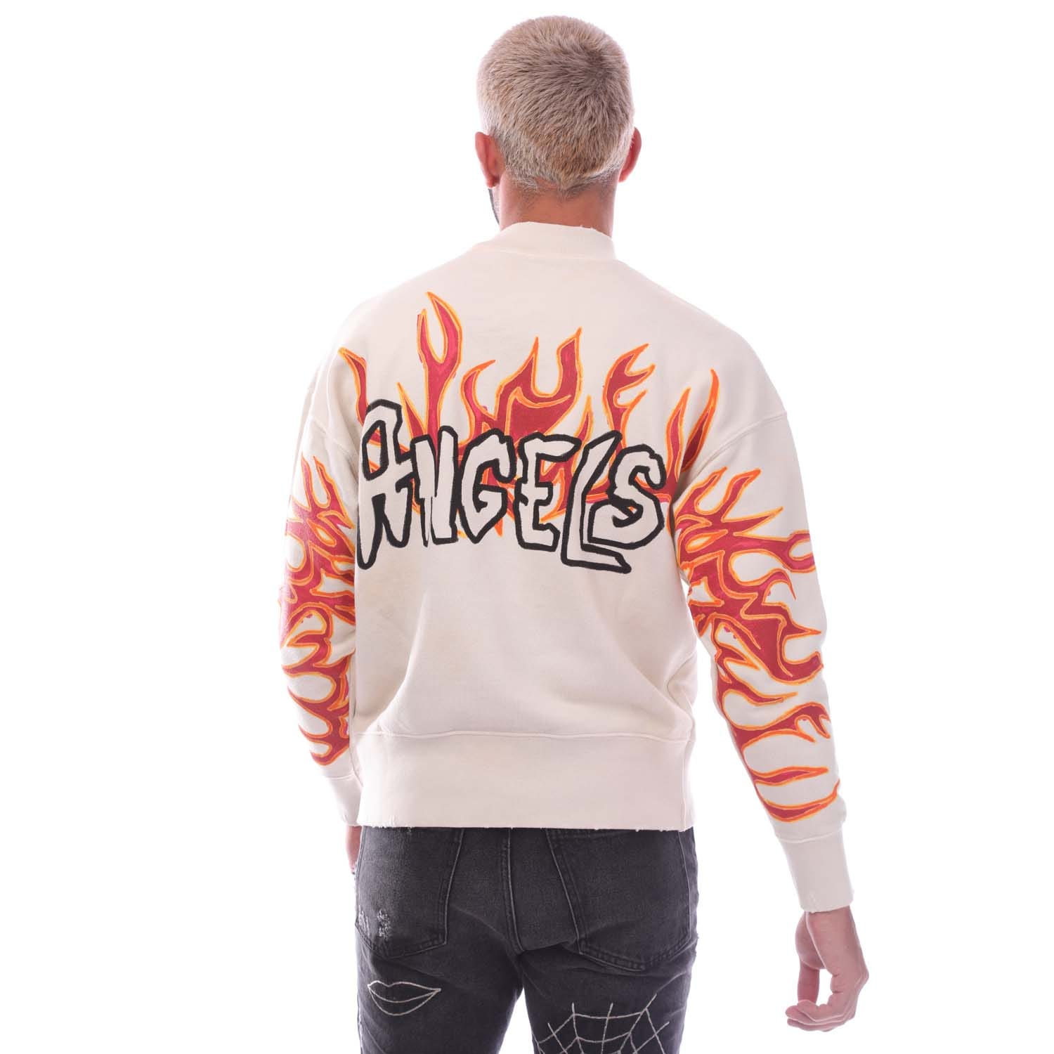 Grafik-Logo Flammen Mock-Neck