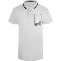 Modernes weißes Poloshirt mit Logo