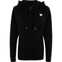 Kapuzenpullover mit Herzlogo und Reißverschluss