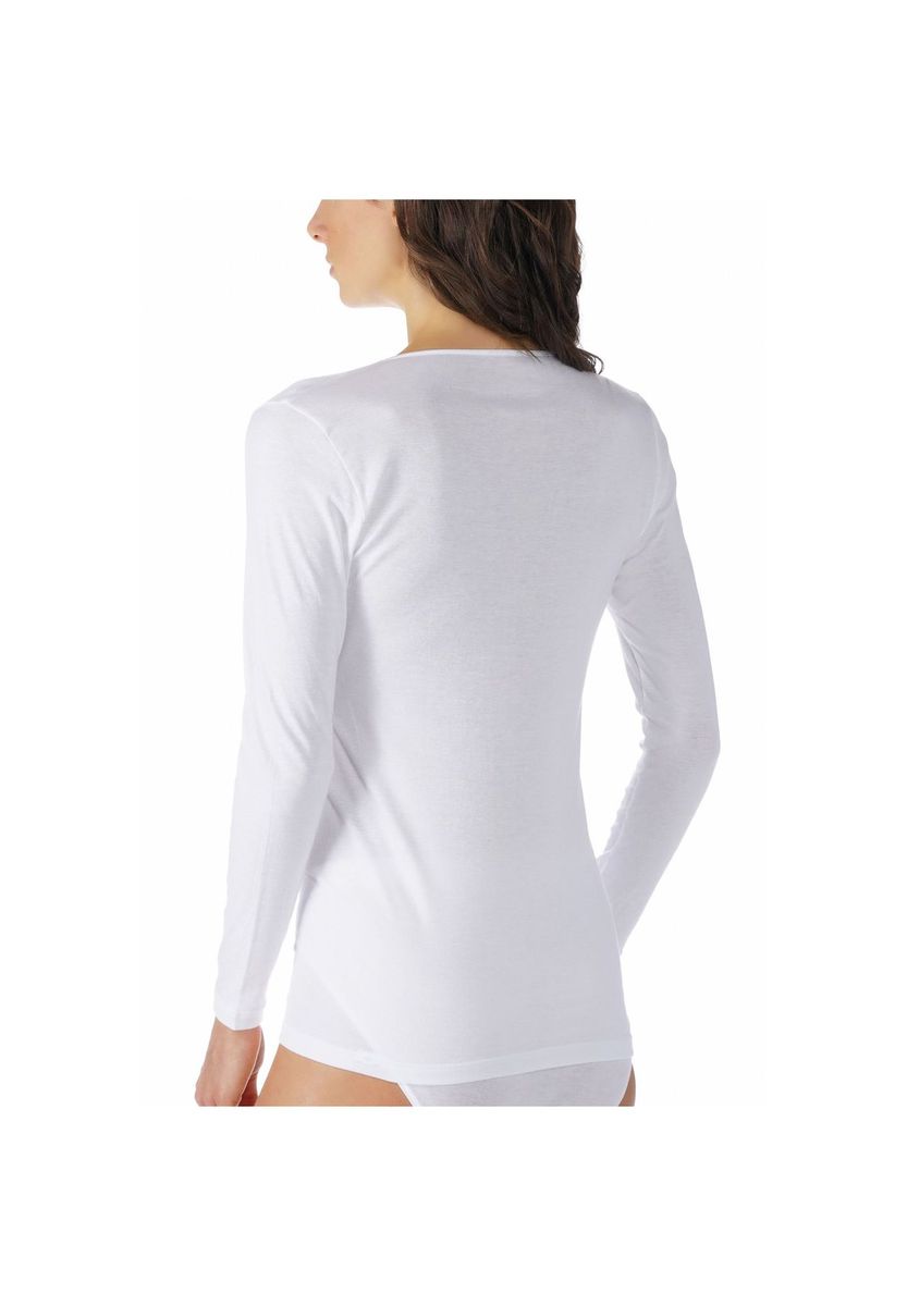 Klassisches Langarm-Figur-T-Shirt