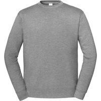 Klassisches meliertes graues Rundhals-Sweatshirt