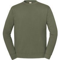 Klassisches olivgrünes Rundhals-Sweatshirt