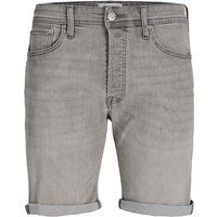 Graue Denim Slim Fit Shorts