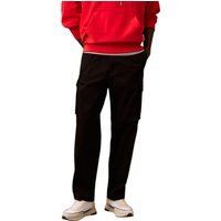 Schwarze Cargohose mit entspannter Passform
