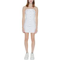 Denim-Minikleid mit Knopfleiste
