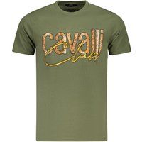Cavalli Class Baumwoll T-Shirt mit Grafikdruck