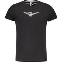 Klassisches Baumwoll-T-Shirt mit Rundhalsausschnitt und Adler