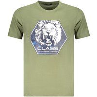 Baumwoll-T-Shirt mit grafischem Löwenprint