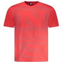 Rotes Baumwoll-T-Shirt mit Grafikprint