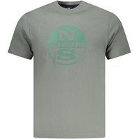 Herren Freizeit Baumwoll T-Shirt Rundhalsausschnitt
