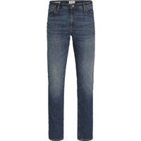 Jeans mit geradem Bein und Used-Waschung
