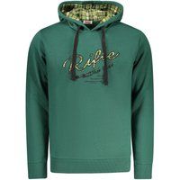 Grüner Herren Hoodie aus Baumwollmischung