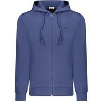 Herren Zip-Up Baumwollmischung Hoodie