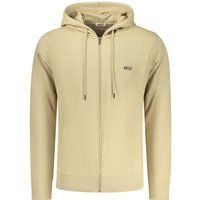 Lässiger beiger Baumwoll-Mischgewebe-Hoodie