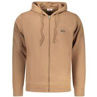 Herren Zip-Up Baumwollmischung Hoodie