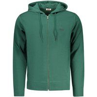 Kapuzenpullover aus Baumwollmischung mit Reißverschluss